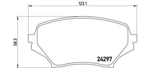 Brembo Prime P 49 043 Brake Pad Set — 123mm, photo 5