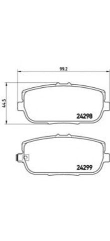 Brembo Prime P 49 044 Brake Pad Set — 99mm, photo 3