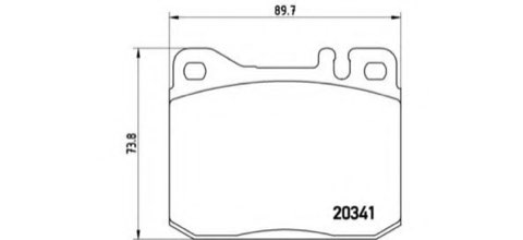 Brembo Prime P 50 004 Brake Pad Set — 90mm, photo 5