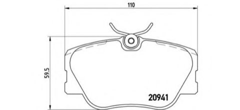 Brembo Prime P 50 008 Brake Pad Set — Front 110mm, photo 4