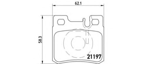 Brembo Prime P 50 009 Brake Pad Set — 62mm, photo 4