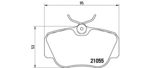 Brembo Prime P 50 011 Brake Pad Set — Front 95mm, photo 4