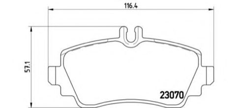 Brembo Prime P 50 035 Brake Pad Set — 116mm, photo 5