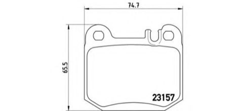 Brembo Prime P 50 043 Brake Pad Set — 75mm, photo 4