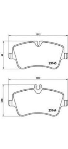 Brembo Prime P 50 046 Brake Pad Set Prime Line - Ring — Front 131mm, photo 4