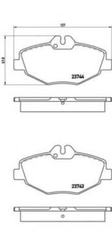 Brembo Prime P 50 049 Brake Pad Set — Front 137mm, photo 4