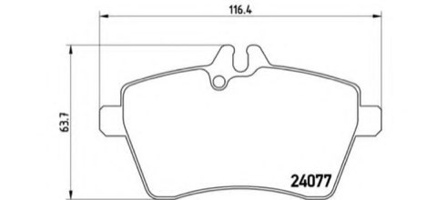 Brembo Prime P 50 054 Brake Pad Set — Front 116mm, photo 4