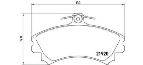 Brembo Prime P 50 055 Brake Pad Set — Front 130mm, photo 4