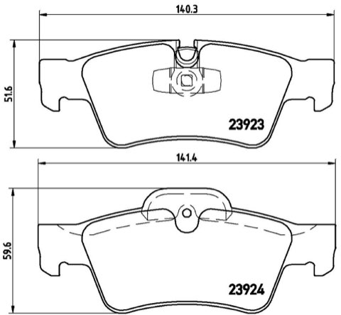 Brembo Prime P 50 064 Brake Pad Set — Rear, photo 5