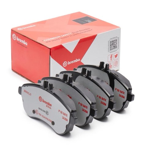 Brembo Xtra P 50 067X Brake Pad Set — Front 146mm, photo 4