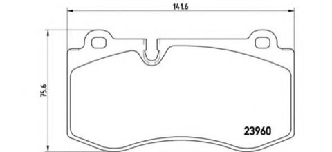 Brembo Prime P 50 074 Brake Pad Set Prime Line - Ring — Front 142mm, photo 4