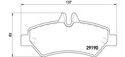 Brembo Prime P 50 084 Brake Pad Set — Rear 137mm, photo 4