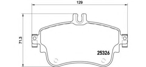 Brembo Prime P 50 094 Brake Pad Set — Front 129mm, photo 4