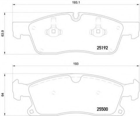 Brembo Prime P 50 109 Brake Pad Set — Front 193mm, photo 4