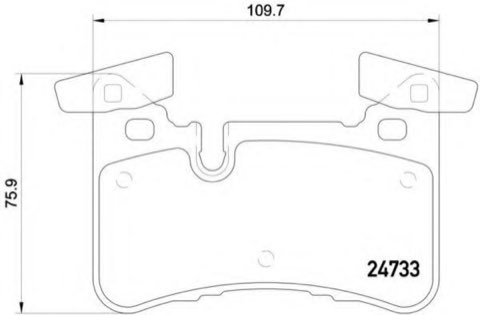 Brembo Prime P 50 110 Brake Pad Set — Rear 110mm, photo 4