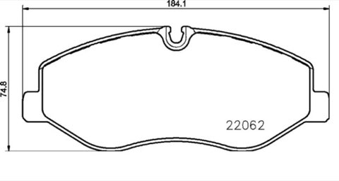 Brembo Prime P 50 129 Brake Pad Set — Front 184mm, photo 2