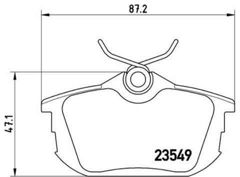 Brembo Prime P 54 023 Brake Pad Set — Rear 87mm, photo 7