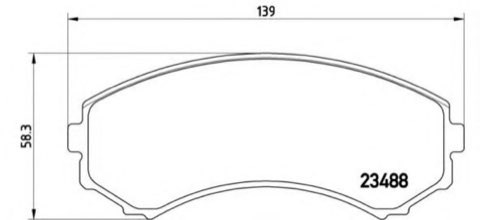 Brembo Prime P 54 029 Brake Pad Set — 139mm, photo 4