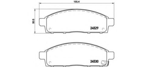 Brembo Prime P 54 038 Brake Pad Set — Front 156mm, photo 3