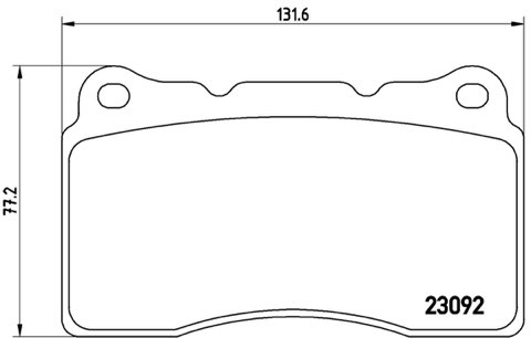 Brembo Prime P 54 040 Brake Pad Set — 132mm, photo 5