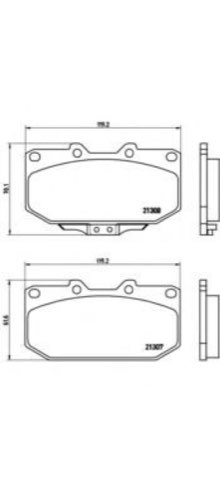 Brembo Prime P 56 025 Brake Pad Set — 119mm, photo 4
