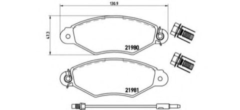 Brembo Prime P 56 038 Brake Pad Set — 131mm, photo 5