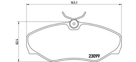 Brembo Prime P 56 061 Brake Pad Set — Front 145mm, photo 5