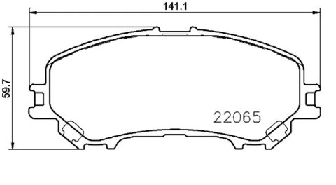 Brembo Prime P 56 100 Brake Pad Set — Front 142mm, photo 2