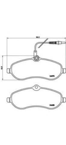 Brembo Prime P 61 096 Brake Pad Set — Front 162mm, photo 6