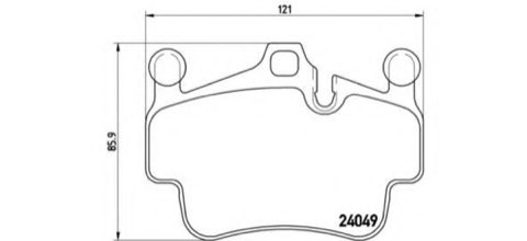 Brembo Prime P 65 014 Brake Pad Set — Front 121mm, photo 4