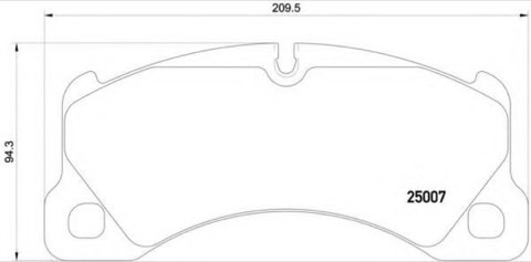 Brembo Prime P 65 021 Brake Pad Set — Front 210mm, photo 4