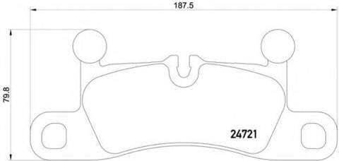 Brembo Prime P 65 027 Brake Pad Set — Rear 188mm, photo 6