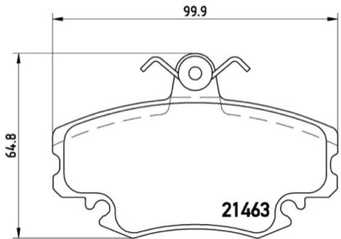 Brembo Prime P 68 008 Brake Pad Set — Front 100mm, photo 8