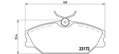 Brembo Prime P 68 027 Brake Pad Set — 129mm, photo 4