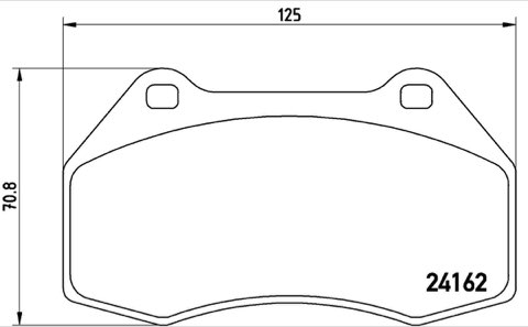 Brembo Prime P 68 036 Brake Pad Set — 125mm, photo 4