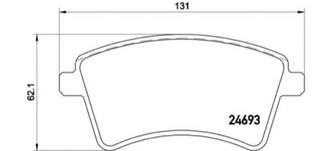 Brembo Prime P 68 044 Brake Pad Set — 131mm, photo 4