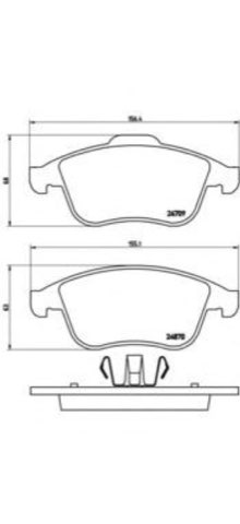 Brembo Prime P 68 045 Brake Pad Set, photo 4