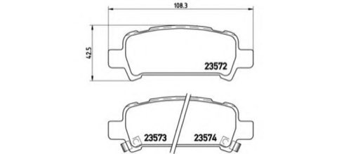 Brembo Prime P 78 011 Brake Pad Set — 108mm, photo 4