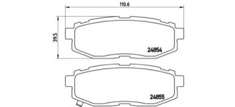 Brembo Prime P 78 018 Brake Pad Set — 111mm, photo 6