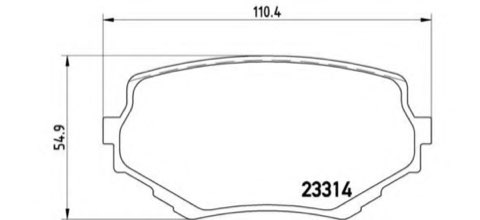 Brembo Prime P 79 009 Brake Pad Set — 110mm, photo 4