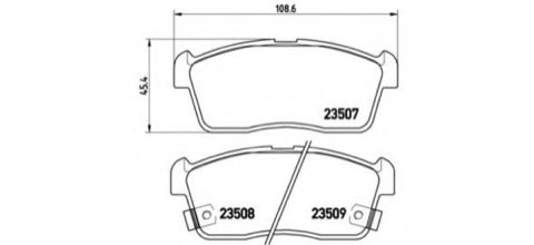 Brembo Prime P 79 012 Brake Pad Set — 109mm, photo 4
