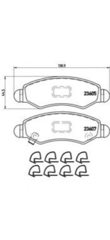Brembo Prime P 79 015 Brake Pad Set — 131mm, photo 4