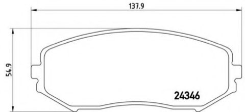 Brembo Prime P 79 018 Brake Pad Set — 138mm, photo 3