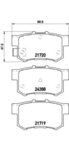 Brembo Prime P 79 027 Brake Pad Set — Rear 89mm, photo 6