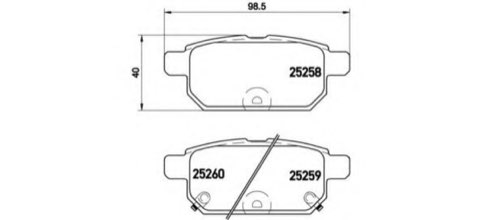 Brembo Prime P 79 029 Brake Pad Set — Rear 99mm, photo 4