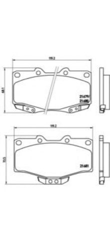 Brembo Prime P 83 009 Brake Pad Set — 119mm, photo 4