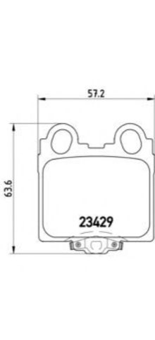 Brembo Prime P 83 045 Brake Pad Set — 57mm, photo 4