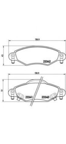 Brembo Prime P 83 053 Brake Pad Set — 131mm, photo 4