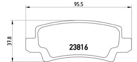 Brembo Prime P 83 065 Brake Pad Set — 96mm, photo 6