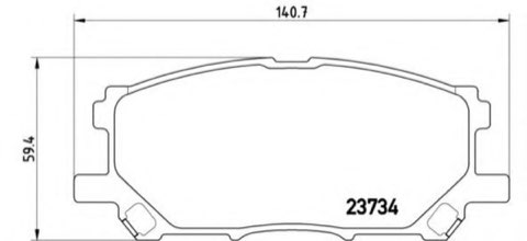 Brembo Prime P 83 067 Brake Pad Set — 141mm, photo 4